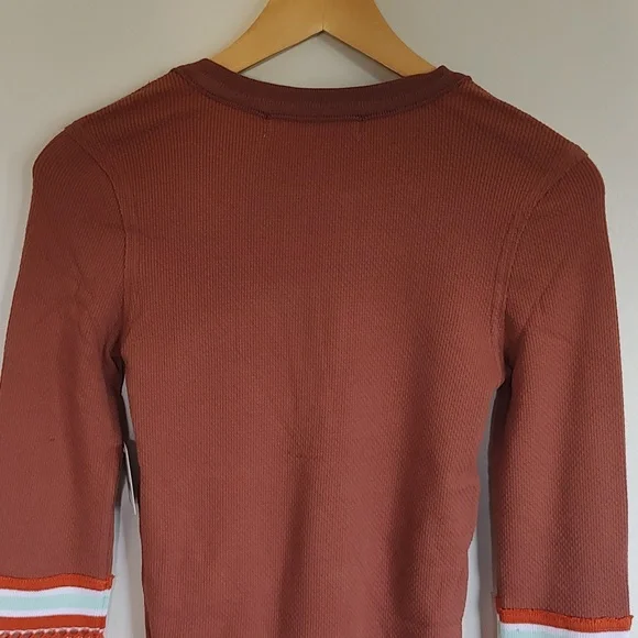 NWT! Free People Mikah Layering Thermal Cuff / Long Sleeve Top Autumn Size XS - Picture 7 of 12